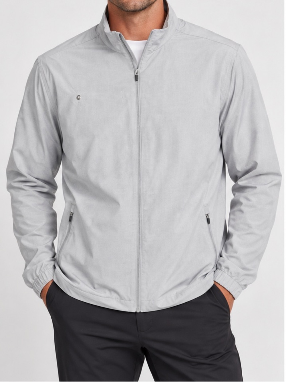 Vuori Venture Track Zip Jacket Modern Fit Gray Size XL
